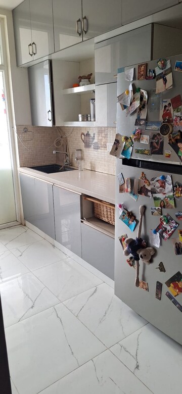 Kitchen in 3 BHK Apartment at Mantri Lithos, Thanisandra – for Rent