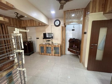 Living Room in 3 BHK Apartment at Raj Satyam CHS, Dahisar East – for Rent