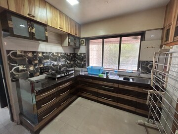 Kitchen in 3 BHK Apartment at Raj Satyam CHS, Dahisar East – for Rent
