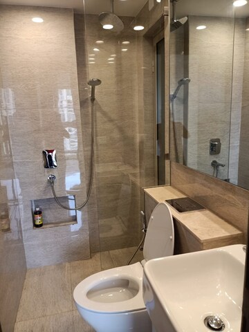 Bathroom in 1 BHK Apartment at Hiranandani Regent Hill, Powai – for Rent