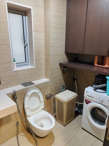 Bathroom in 3 BHK Apartment at Oberoi Realty Exquisite, Goregaon East – for Rent