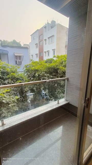 Balcony in 3 BHK Builder Floor at Freedom Fighters Enclave – for Rent