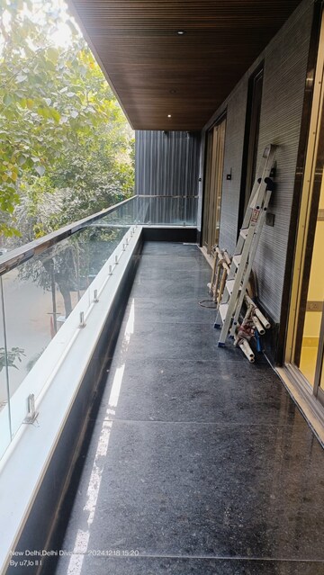 Balcony in 3 BHK Builder Floor at Freedom Fighters Enclave – for Rent