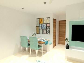 Living Room in 1 BHK Apartment at Real Emporium, Vasai East – for Sale