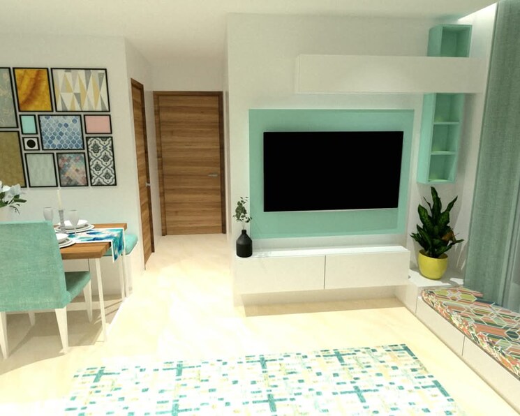 Living Room, real-emporium 1 Bedroom 420 Sq.Ft. Apartment In Vasai East Palghar 8001233