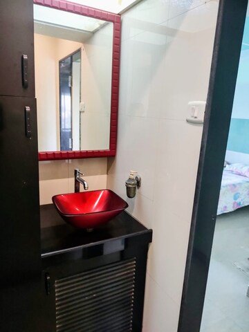 Bathroom in 2 BHK Apartment at Sumeru CHS, Andheri West – for Rent
