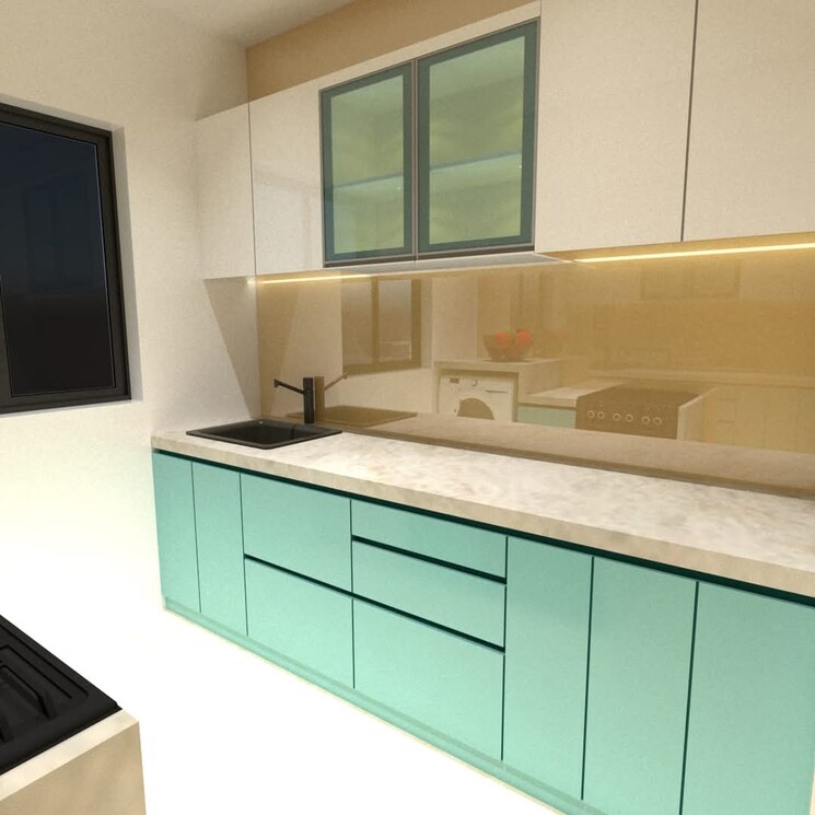 Kitchen, real-emporium 1 Bedroom 420 Sq.Ft. Apartment In Vasai East Palghar 8001233