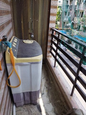 Balcony in 1 RK Apartment at Sector 16b Dwarka – for Rent