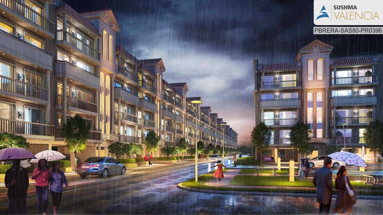 Exterior View, sushma-valencia 3 Bedroom 1800 Sq.Ft. Apartment In International Airport Road Zirakpur 8001266