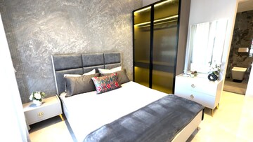 Master Bedroom in 3 BHK Apartment at Shiv Sai Paradise, Majiwada – for Sale