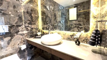 Master Bedroom in 3 BHK Apartment at Shiv Sai Paradise, Majiwada – for Sale