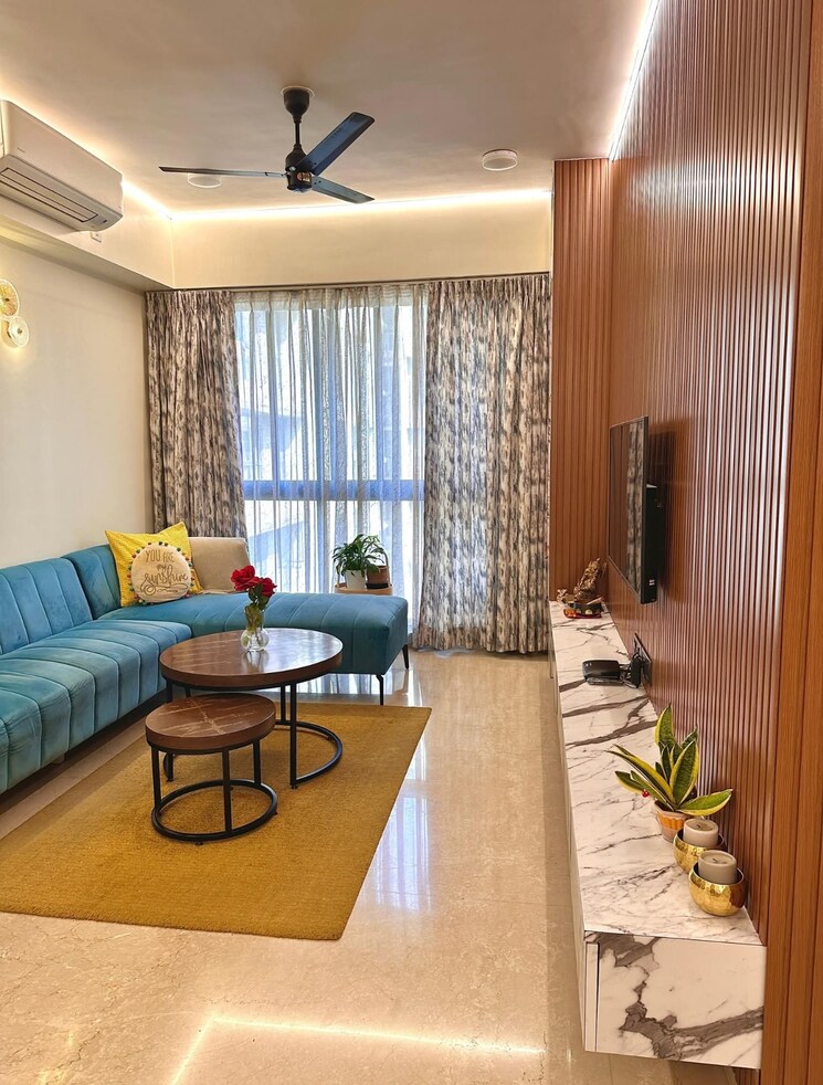 Living Room, lodha-sterling 2 Bedroom 1000 Sq.Ft. Apartment In Kolshet Road Thane 8001466