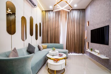 Living Room in 2 BHK Apartment at Vasupujya Neco Park Central, Kharadi – for Sale