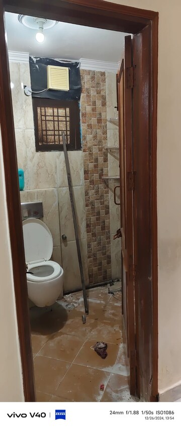 Bathroom in 3 BHK Apartment at Sector 6, Dwarka – for Rent