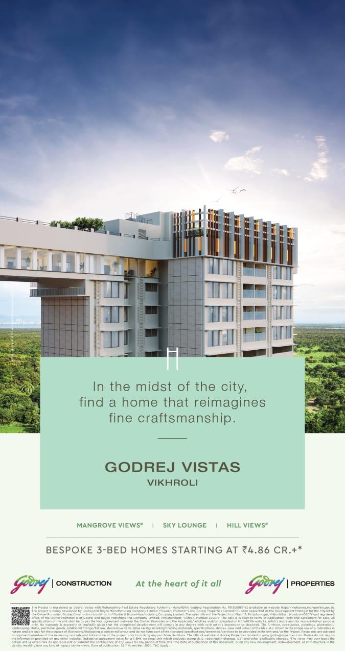 3 BHK Builder Floor For Sale in Godrej Vistas