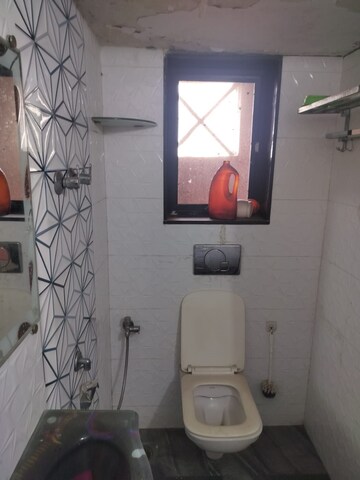 Bathroom in 2 BHK Apartment at Kanchan Pushp Society, Ghodbunder Road – for Rent