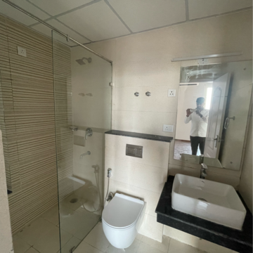 Bathroom in 2 BHK Apartment at Supertech Hues, Sector 68 – for Rent