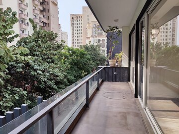 Balcony in 3 BHK Builder Floor at Ansal Sushant Lok I, Sector 43 – for Rent