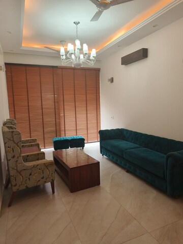 Living Room in 3 BHK Builder Floor at Ansal Sushant Lok I, Sector 43 – for Rent
