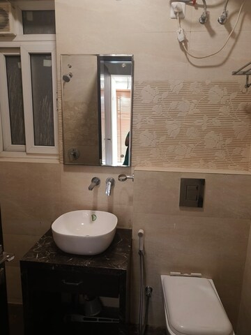 Bathroom in 3 BHK Builder Floor at Ansal Sushant Lok I, Sector 43 – for Rent
