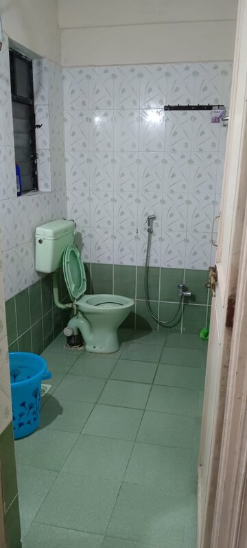 Bathroom in 3 BHK Apartment at Siddharth Nagar Phase 1, Aundh – for Rent