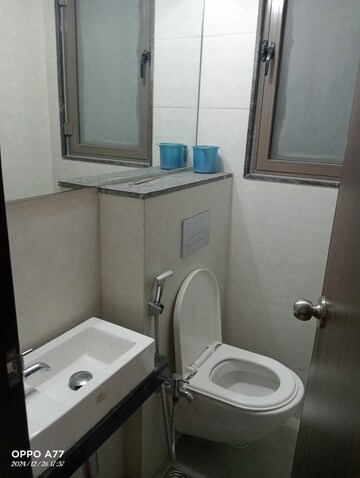Bathroom in 1 BHK Apartment at Lodha Casa Viva, Majiwada – for Rent