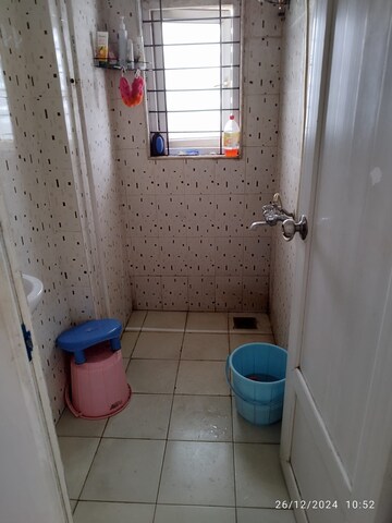 Bathroom in 1 BHK Apartment at Royal Palms, Goregaon East – for Rent