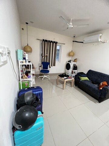 Living Room in 2.5 BHK Apartment at Legend Chimes, Kokapet – for Rent