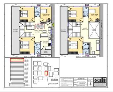 Floor Plan in 4 BHK Apartment at RSR The Garden View Apartments, Kollur – for Sale