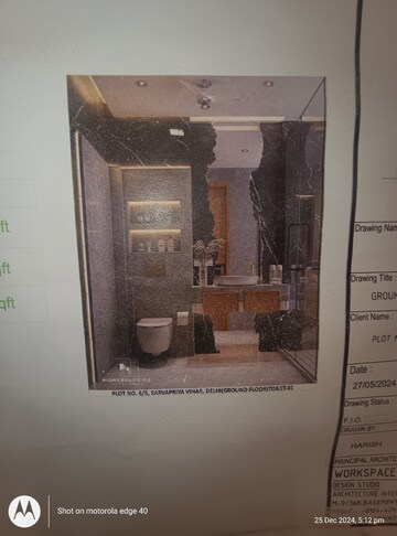 Kitchen in 3.5 BHK Builder Floor at Sarvapriya Vihar – for Sale