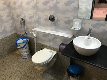 Bathroom in 2 BHK Apartment at Romell Diva, Malad West – for Rent