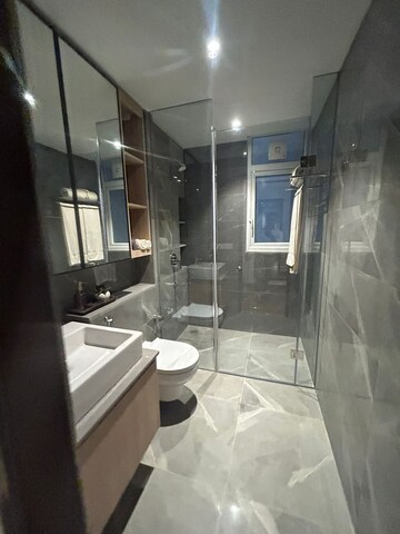Bathroom in 3 BHK Builder Floor at Kohli One Malibu Town, Sector 47 – for Rent