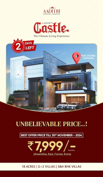 2 BHK Villa For Resale in Avani Hills Adibatla Adibatla Hyderabad  8003491