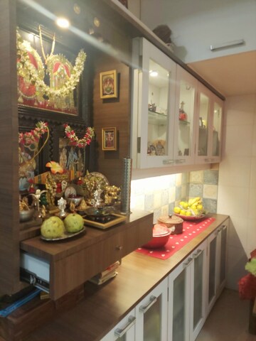 Living Room in 1 RK Apartment at Hill View CHS Haware City, Haware City – for Rent
