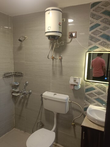 Bathroom in 2 BHK Builder Floor at Sector 9 – for Rent