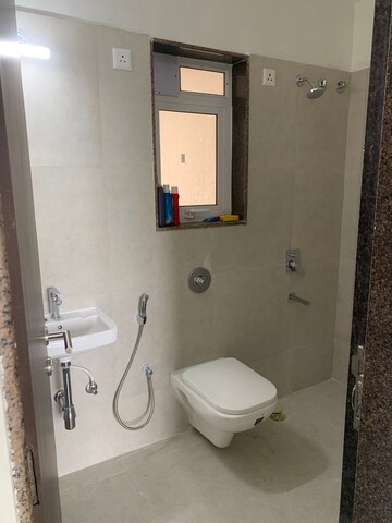 Bathroom in 1 BHK Apartment at Hill View CHS Haware City, Haware City – for Rent