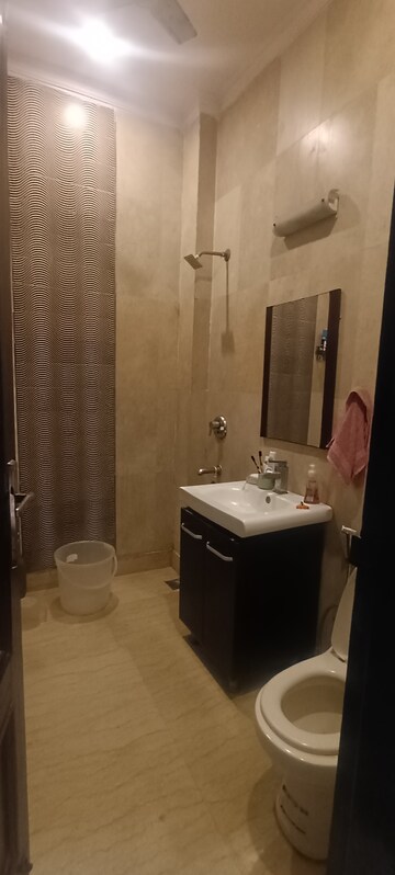 Bathroom in 2.5 BHK Builder Floor at Chittaranjan Park – for Rent