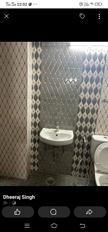 Bathroom in 2.5 BHK Apartment at Mahagun Mywoods, Sector 16c Greater Noida – for Rent