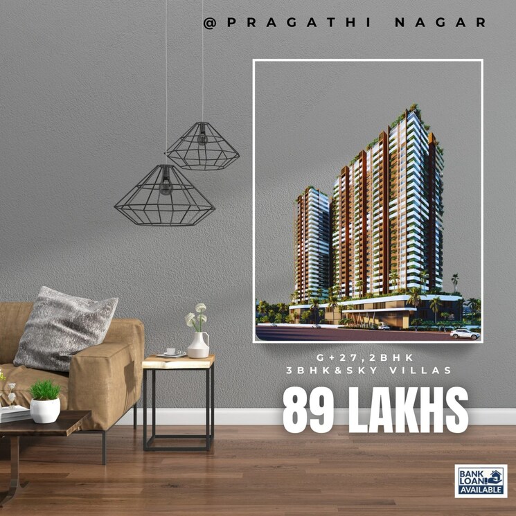 Master Bedroom, pragathi-green-woods 3 Bedroom 2060 Sq.Ft. Apartment In Bowrampet Hyderabad 8004160