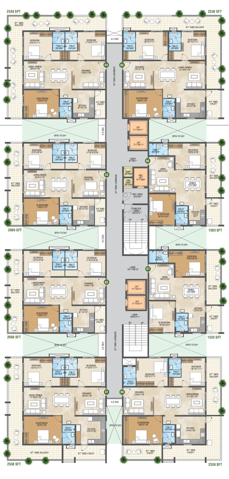 Floor Plan, pragathi-green-woods 5 Bedroom 5445 Sq.Ft. Villa In Bowrampet Hyderabad 8004215