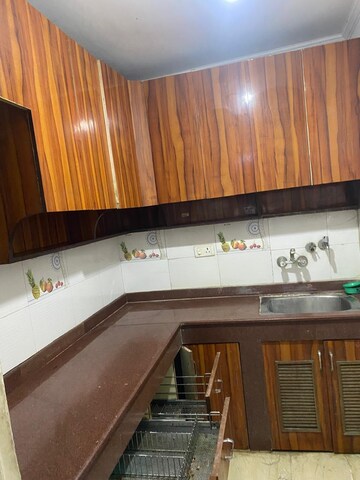 Kitchen in 2 BHK Builder Floor at Palm Residency Chhatarpur, Chattarpur – for Rent