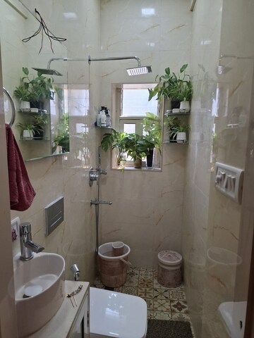 Bathroom in 1 BHK Apartment at Bandra West – for Rent