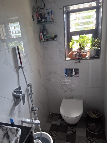 Bathroom in 1 BHK Apartment at Bandra West – for Rent