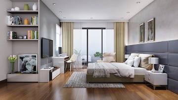 Bedroom in 3 BHK Apartment at Puravankara Purva Atmosphere, Thanisandra Main Road – for Sale