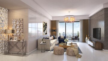 Living Room in 3 BHK Apartment at Puravankara Purva Atmosphere, Thanisandra Main Road – for Sale