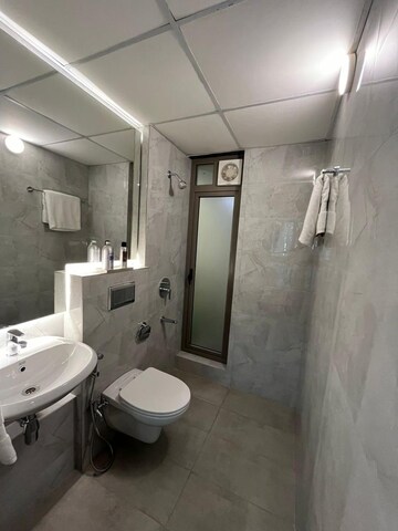 Bathroom in 3 BHK Apartment at Ruparel Stardom, Malad West – for Sale