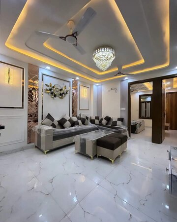 Living Room in 3 BHK Builder Floor at Mahavir Enclave 1 – for Sale