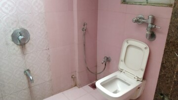 Bathroom in 3 BHK Apartment at Rajvilas Hawa Mahal Chs, Manpada – for Rent