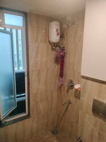 Bathroom in 1 BHK Apartment at Lodha Amara, Kolshet Road – for Rent