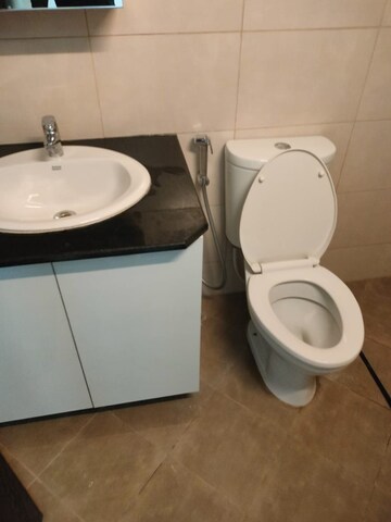 Bathroom in 3 BHK Apartment at Provident Park Square, Kanakapura Road – for Rent
